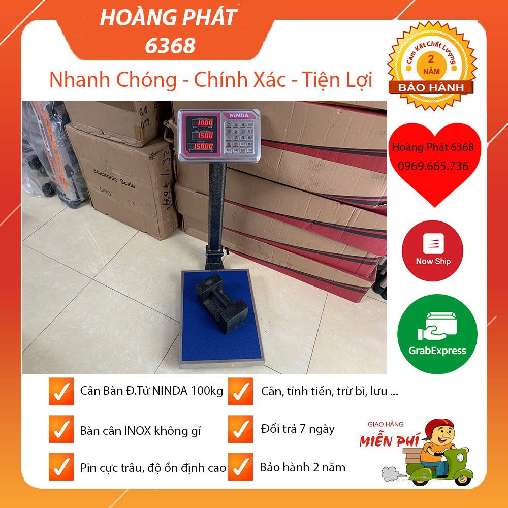 CÂN ĐIỆN TỬ ( 100kg - 150kg ) NINDA NHẬT BẢN, CÂN CAO CẤP CHÍNH XÁC CAO - BẢO HÀNH 2 NĂM