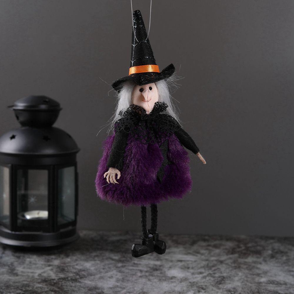 Búp bê nhung phong cách ma/ bí ngô/ mèo đen nhỏ xinh làm đạo cụ trang trí nhà rùng rợn lễ hội halloween