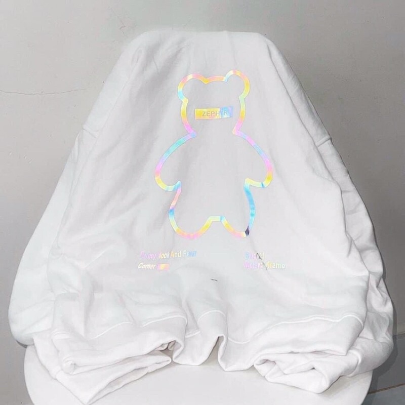 Áo hoodie nữ form rộng ulzzang in phản quang 2 màu trắng đen chất nỉ dày dặn | BigBuy360 - bigbuy360.vn