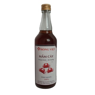 Nước mắm cáy đặc sản Thái Bình - loại cốt trong vị dịu dễ ăn Truyền Thống đậm đà, chai thuỷ tinh 500ml