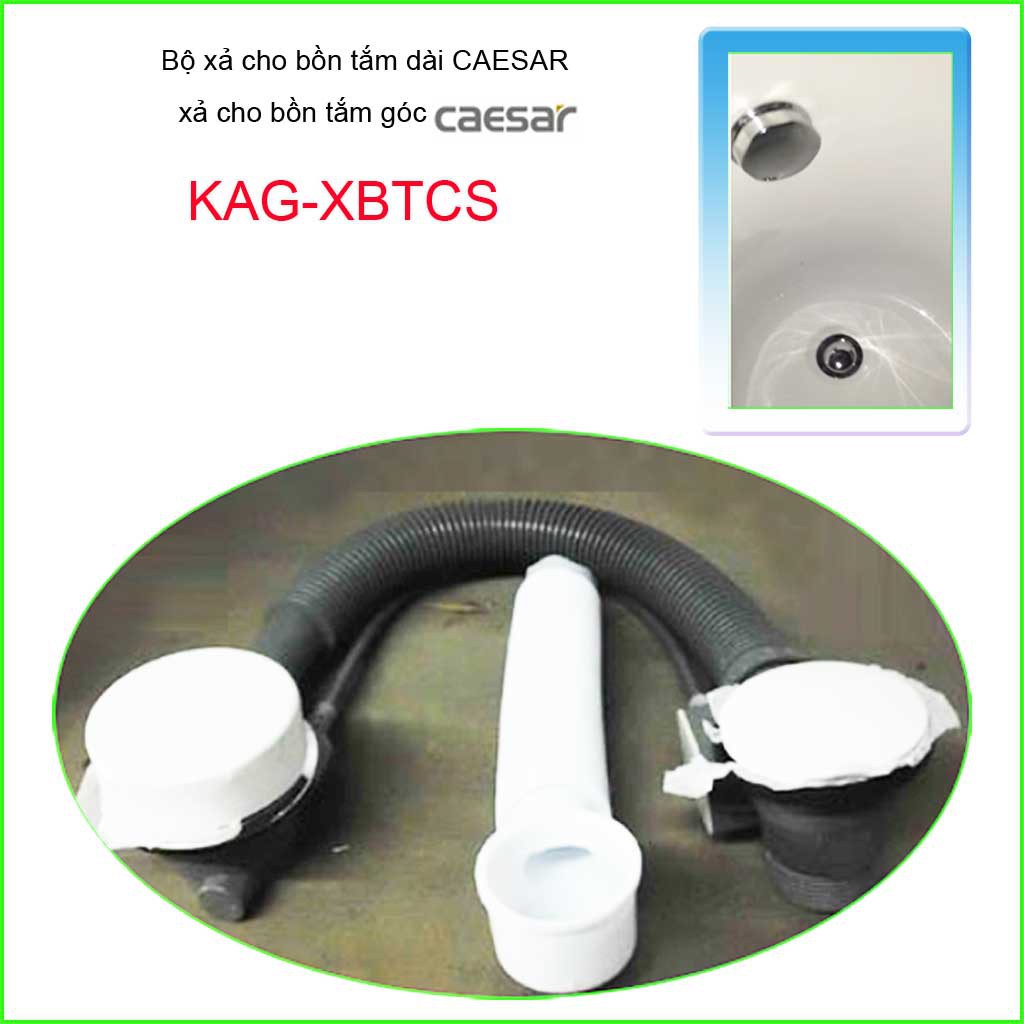 Bộ xả cho bồn tắm dài Caesar, bộ xả bồn tắm Caesar KAG-XBTCS