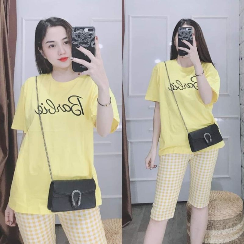 (Khai trương bán giá vốn) Đồ bộ mặc nhà thun cotton, đồ bộ nữ đẹp chất liệu thun cotton co giãn 4 chiều