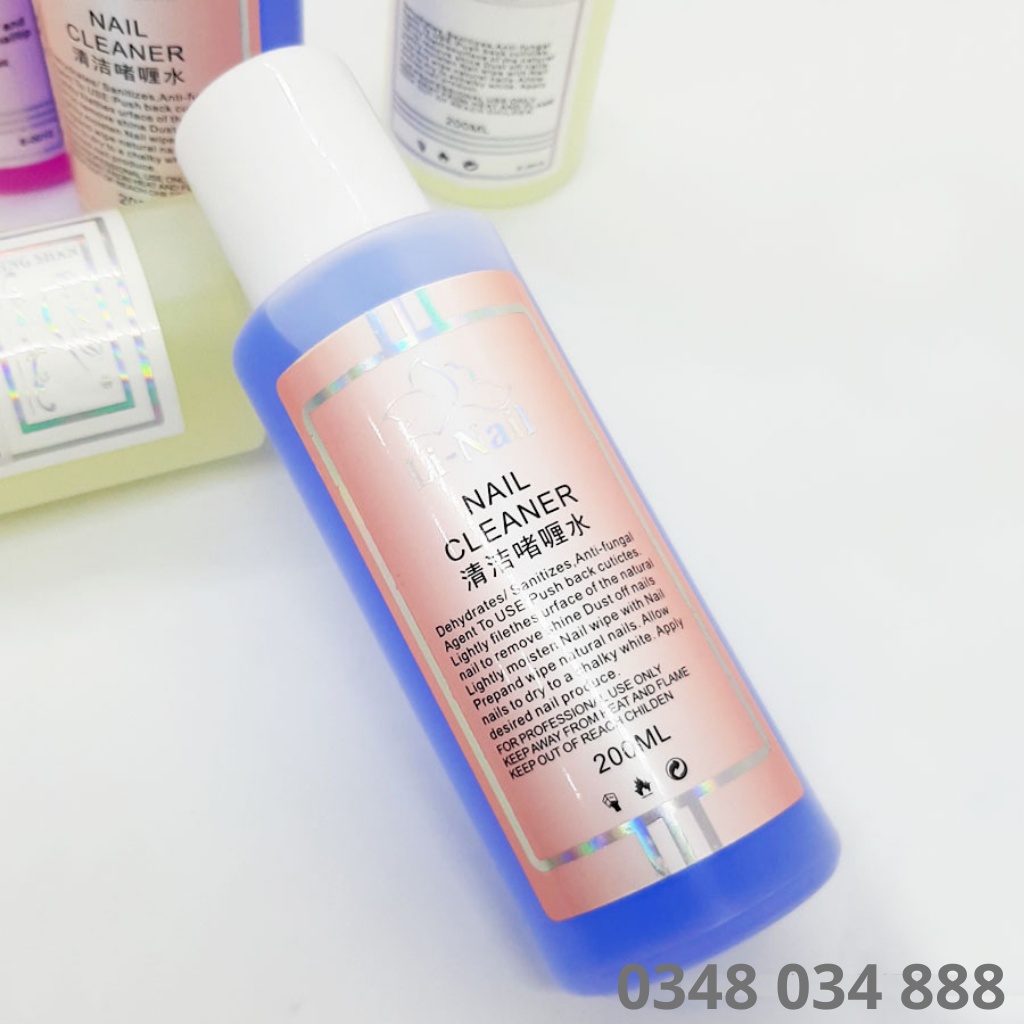 Nước lau gel Li-nail  200 ml chính hãng có mùi thơm