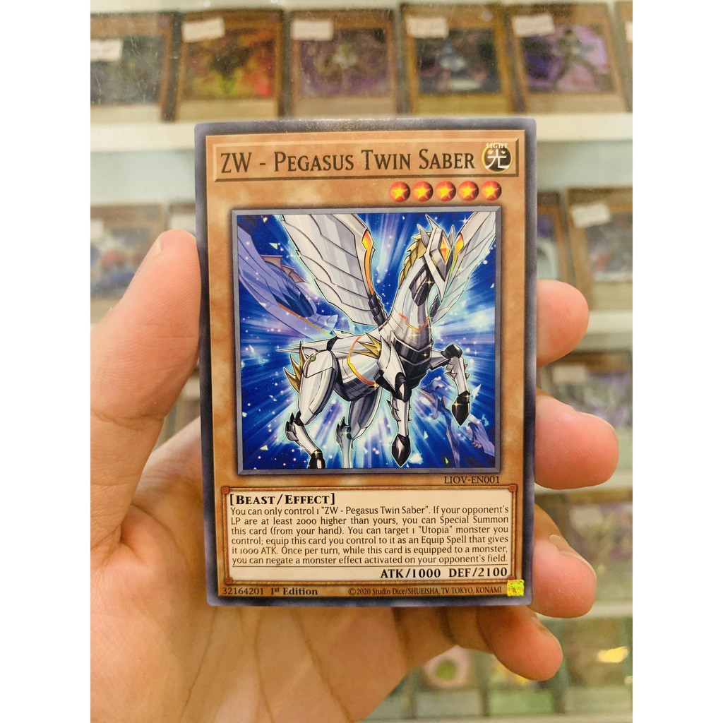 Thẻ Bài Lẻ YugiOh! Mã LIOV-EN001 - ZW - Pegasus Twin Saber - Common - 1st Edition