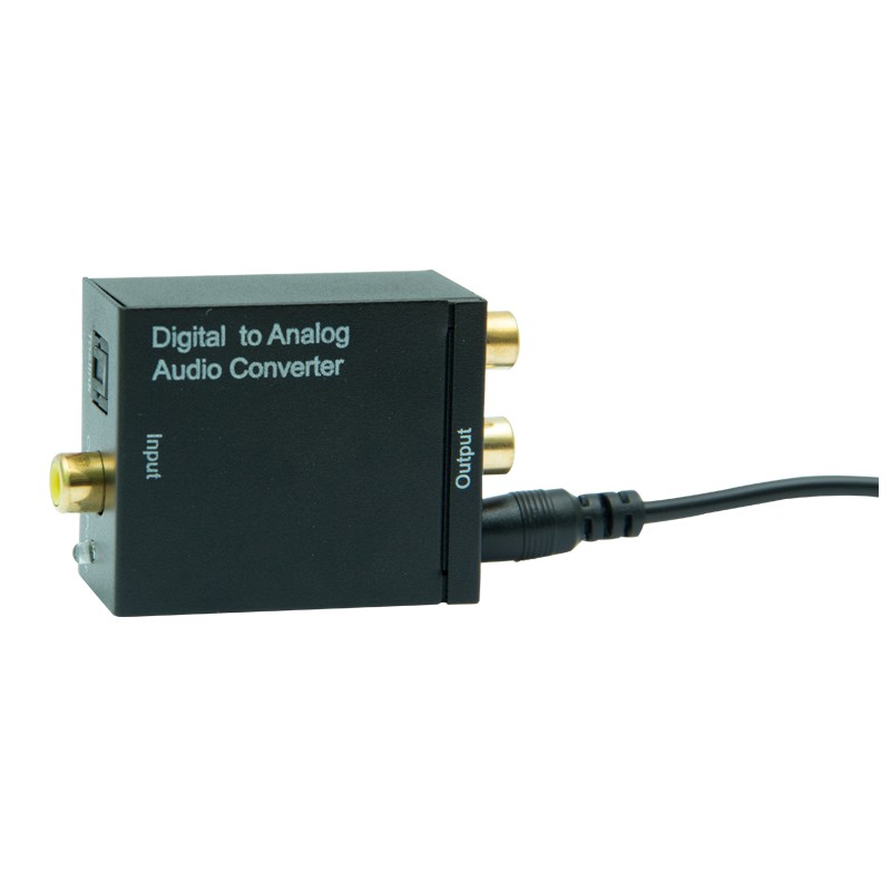 Bộ chuyển đổi tín hiệu Optical sang AV (dùng cho Amply, Tivi, Androidbox) + tặng nguồn USB, dây optical