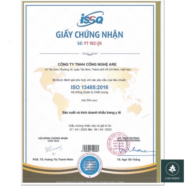 Khẩu trang y tế ARE 4 lớp kháng khuẩn hộp 50 cái đạt tiêu chuẩn