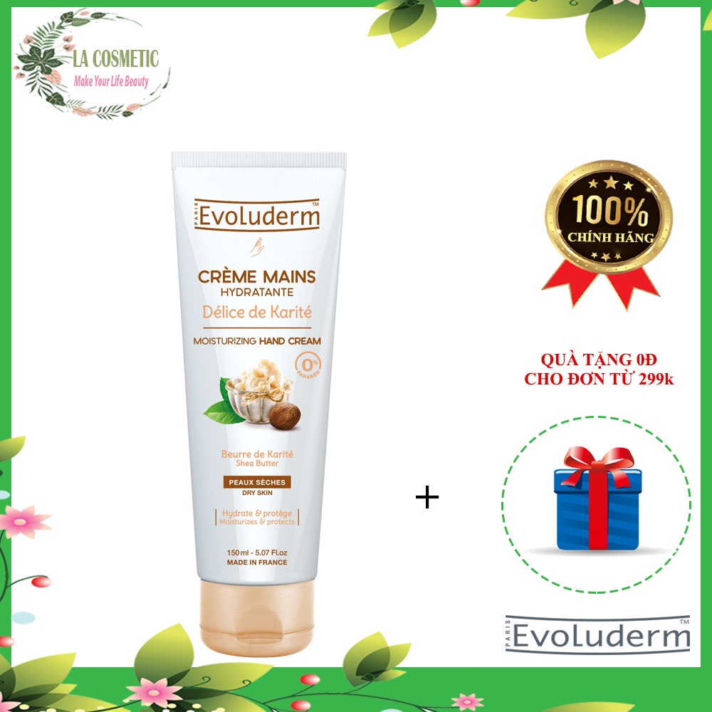 Kem Dưỡng Tay Evoluderm Làm Mềm & Bảo Vệ Da Tay Chiết Xuất Bơ Hạt Mỡ 150ml