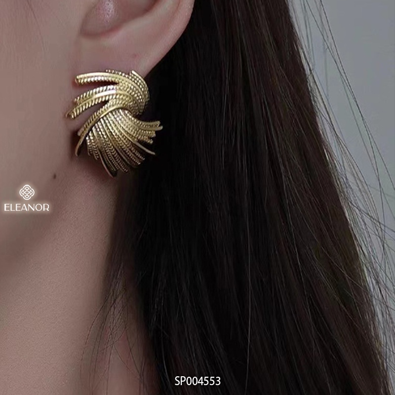 Bông tai nữ chuôi bạc 925 Eleanor Accessories hình độc lạ cá tính phụ kiện trang sức 4553