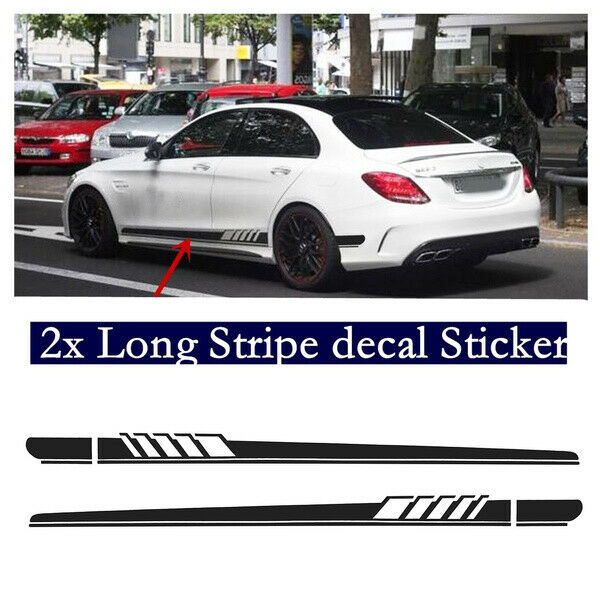 Bộ 2 Decal Dán Trang Trí Thân Xe Ô Tô Cá Tính