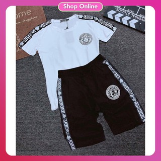 [ XẢ KHO 3 NGÀY ]   Bộ quần áo nam mùa hè, vải loại 1 co dãn, thoáng mát, phối viền in Logo ngực trái, có Video-Ảnh thật