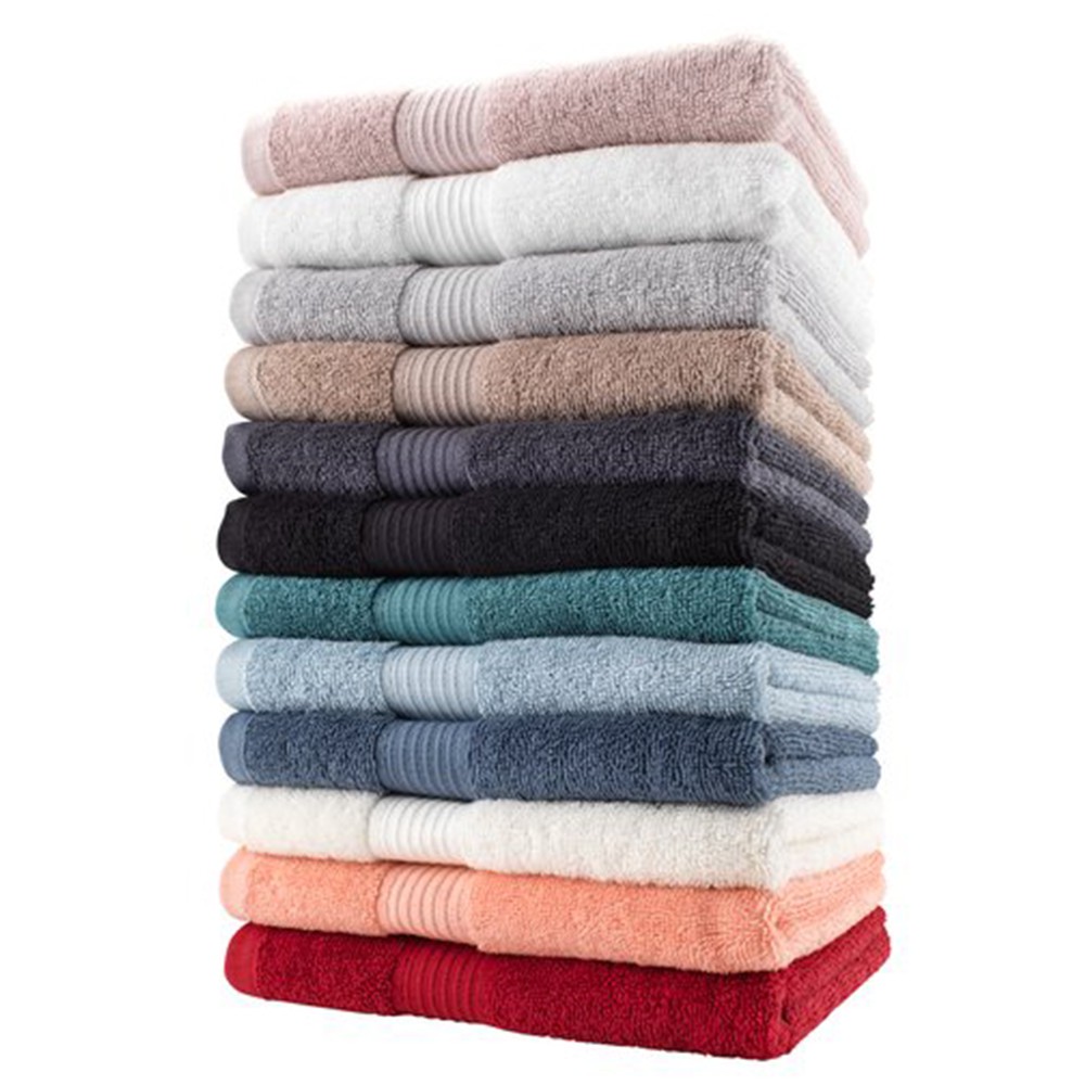 Khăn tắm JYSK Karlstad cotton màu xám 30x30cm