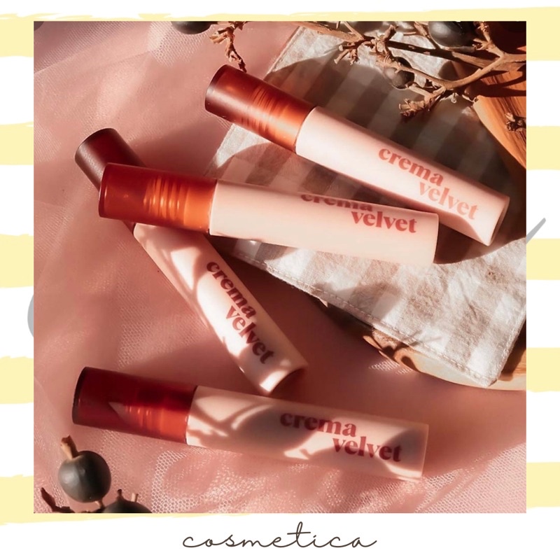 Son kem Etude House Crema Velvet Tint màu 1 Berry Crumble