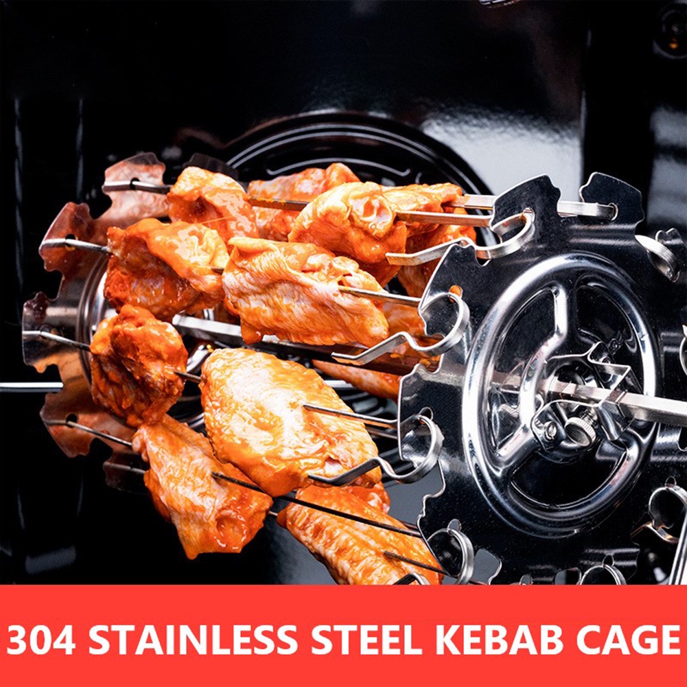 Kebab Lồng 304 Thép Không Gỉ Bền Thịt Nướng Xiên Nướng Lò Điện Phụ Kiện