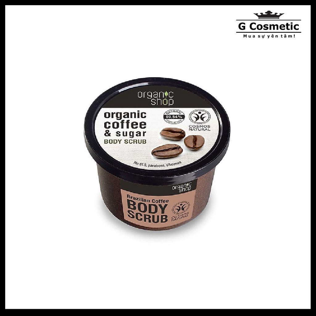 Tẩy da chết Organic Coffee Body Scrub 250ml