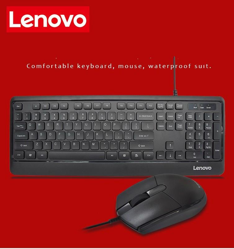 Bộ Bàn Phím Và Chuột Có Dây Cho Lenovo Km102 Notebook