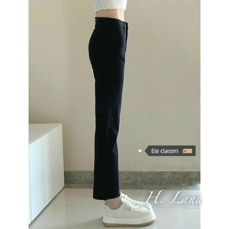 MÃ 903- QUẦN JEAN ĐEN ỐNG SUÔNG CẠP CAO | BigBuy360 - bigbuy360.vn