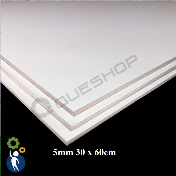 1 Tấm Bìa fomex dày 5mm kích thước 30cm x 60cm, Bìa mô hình bìa fomex nguyên liệu làm mô hình nguyên liệu Handmade
