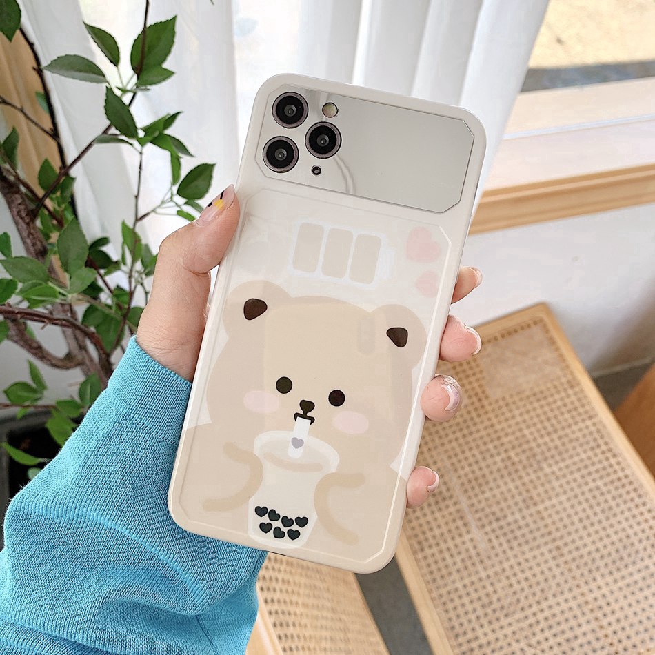 Ốp điện thoại màu kẹo họa tiết hoạt hình cho IPHONE 7 8 PLUS X XS MAX XR 11 PRO MAX SE 2020