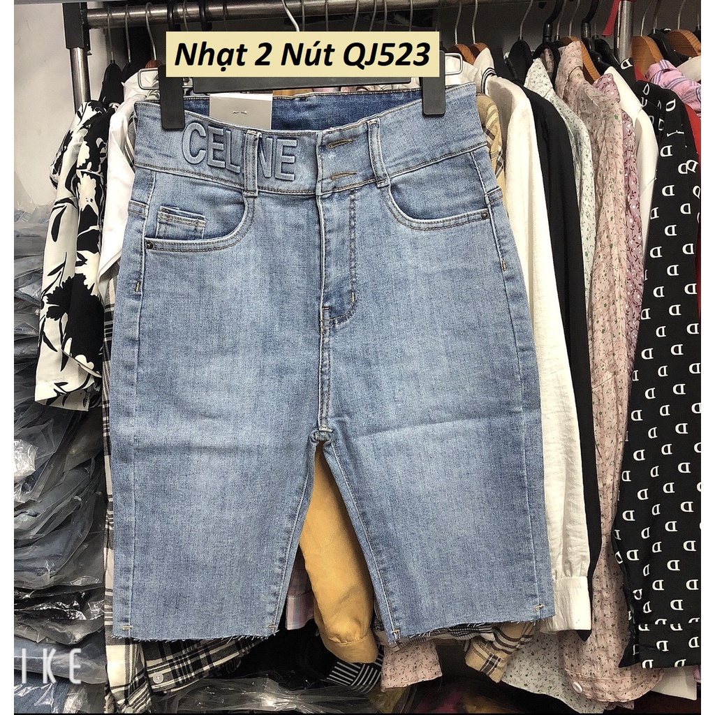 Quần ngố jeans co giãn size trên 55kg form ôm dáng QJ523