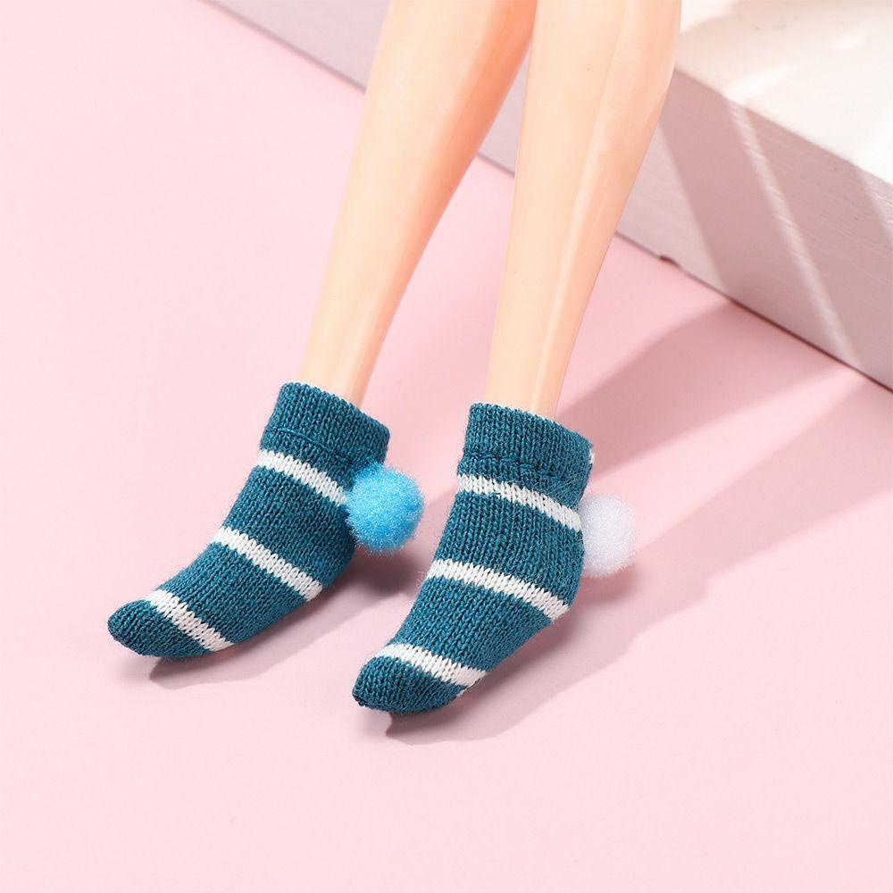 RAINBOW 1 Đôi Tất Ren Thời Trang Cho Búp Bê