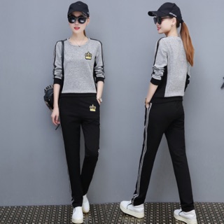 bộ thể thao thu xuân 2019 quần áo dài hàng nhập khảu quảng châu
