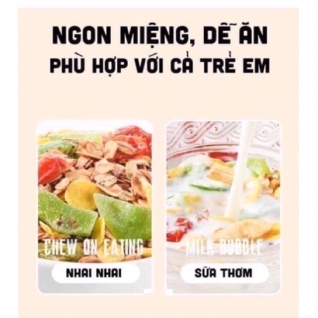 Sét 2 túi ngũ cốc (500gr/túi) mix hoa quả, sữa chua