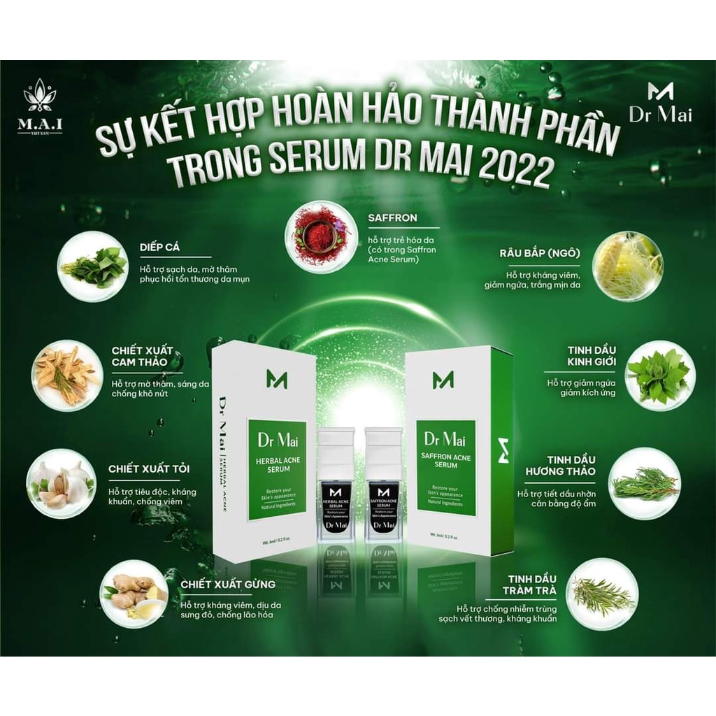 Dr Mai, Mụn Dr Mai, thảo dược ngăn ngừa lựa chọn hoàn hảo cho da mụn