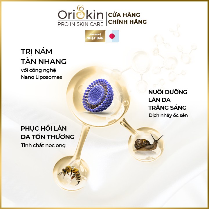 Serum Dưỡng Ẩm Cho Da Khô Oriskin White Skin Serum, Dưỡng Trắng Da Mờ Thâm Nám 10ml | BigBuy360 - bigbuy360.vn