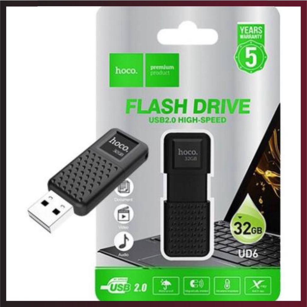 USB chính hãng, USB Hoco UD6 Intelligent 2.0 Chính Hãng - BH 5 Năm,  thiết kế thanh mảnh và gọn nhẹ, coppy siêu nhanh