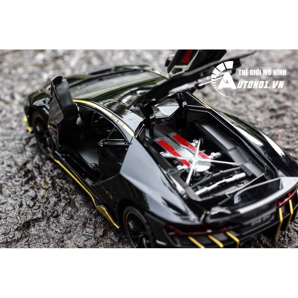 MÔ HÌNH XE LAMBORGHINI CENTENARIO BLACK 1:24 CHE ZHI 6746