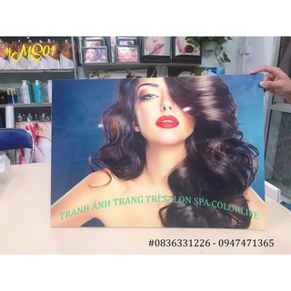 ✌️GIÁ KỊCH SÀN✌️COMBO 2 TRANH TRANG TRÍ SALON TÓC NỮ CHẤT LIỆU MICA cao cấp (CÓ CLIP SP) SP11