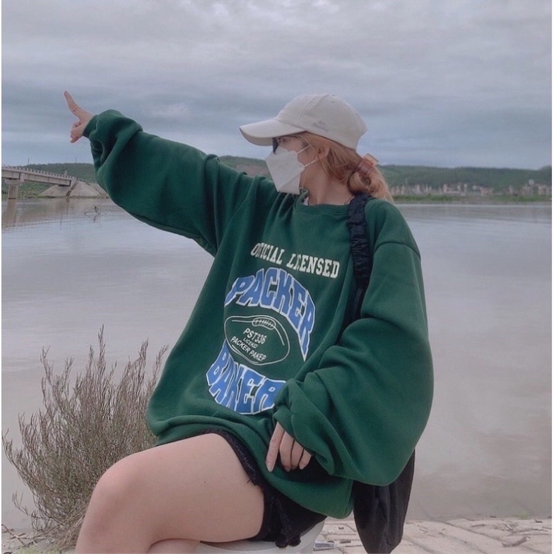 Combo tra khach si: Áo nỉ Sweater FROM thụng Unisex tay bồng In chữ OUTSIDE ĐỦ MÀU Chất lượng tốt
