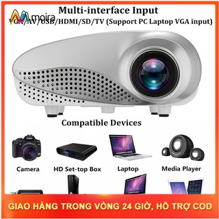 Máy chiếu di động lên tv usb loại vga av hdmi moira