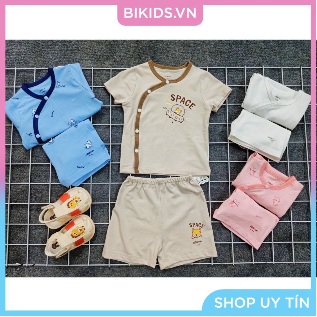 Dokma - Bộ cài lệch sơ sinh siêu cute 1-6M ( DB 706 )