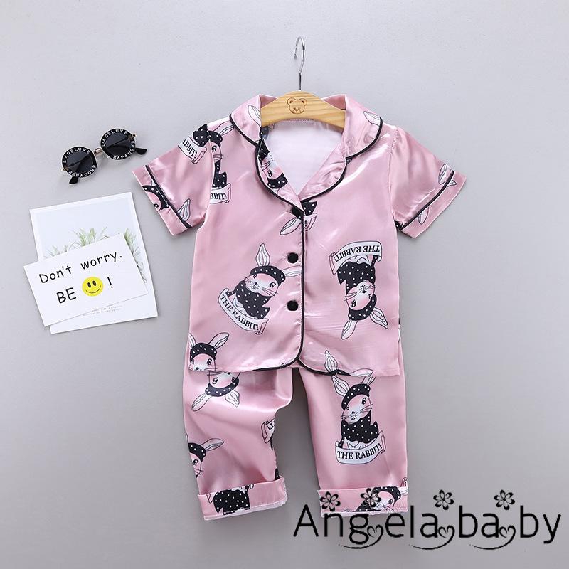 Set Đồ Ngủ Ngắn In Hình Dễ Thương Cho Bé