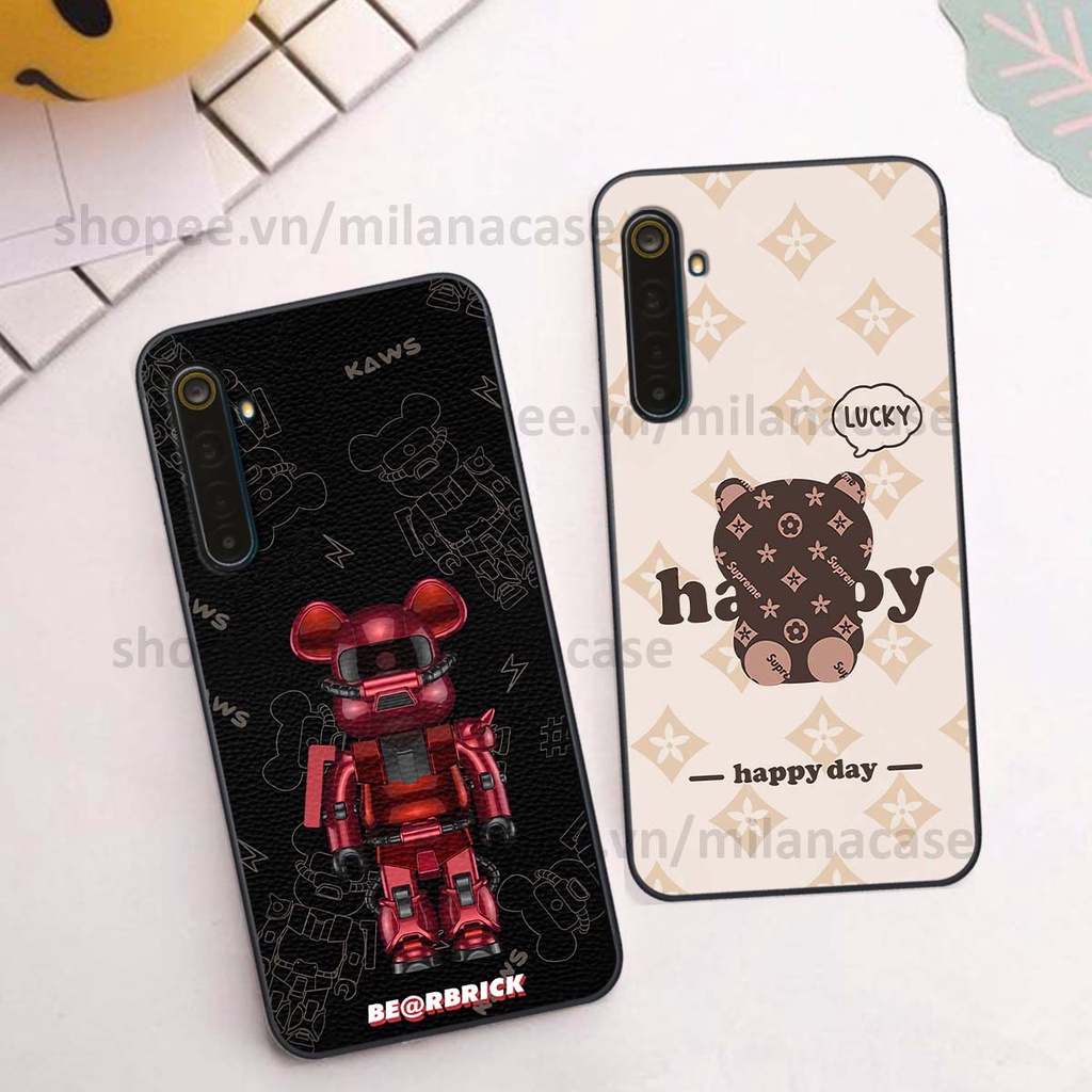 Ốp Realme 6 / 6 Pro gấu be@rBrick gấu Teddy Kaws siêu đẹp, phong cách, cá tính
