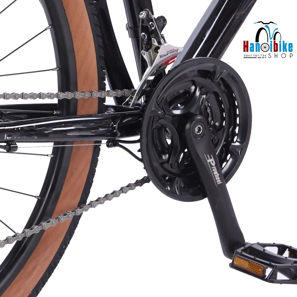 Đùi đĩa xe đạp Prowheel 24-34-42T 3 tầng 8/9 speed
