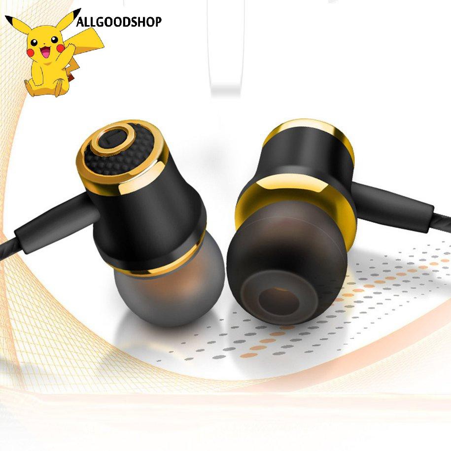 all} 3.5MM Tai nghe có dây Mạ điện Bass Stereo Tai nghe trong tai có Mic Tai nghe gọi điện thoại Hansfree dành cho Android iOS