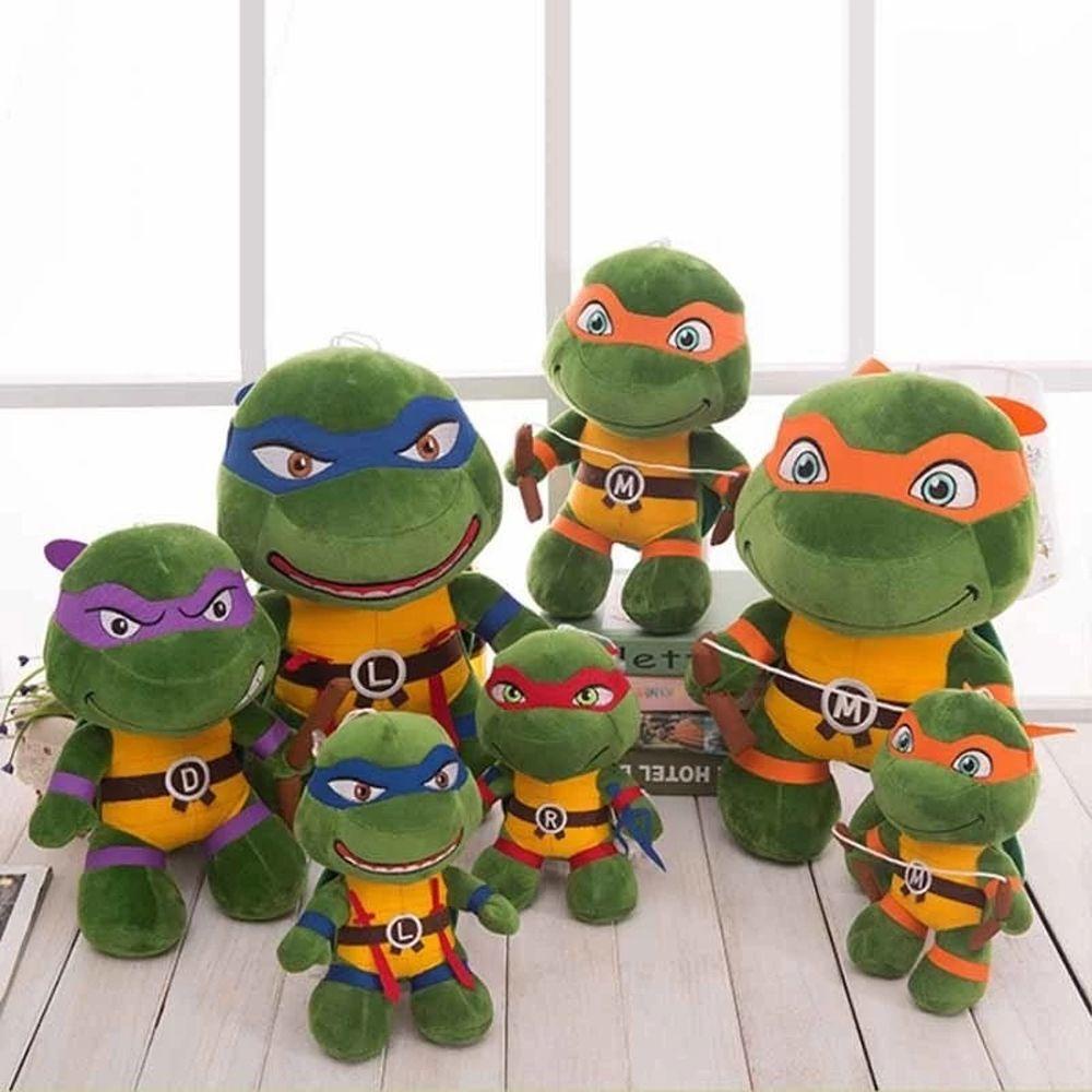 Đồ chơi nhồi bông Hình Nhân Vật Hoạt Hình Anime Ninja Rùa Leonardo Mikey