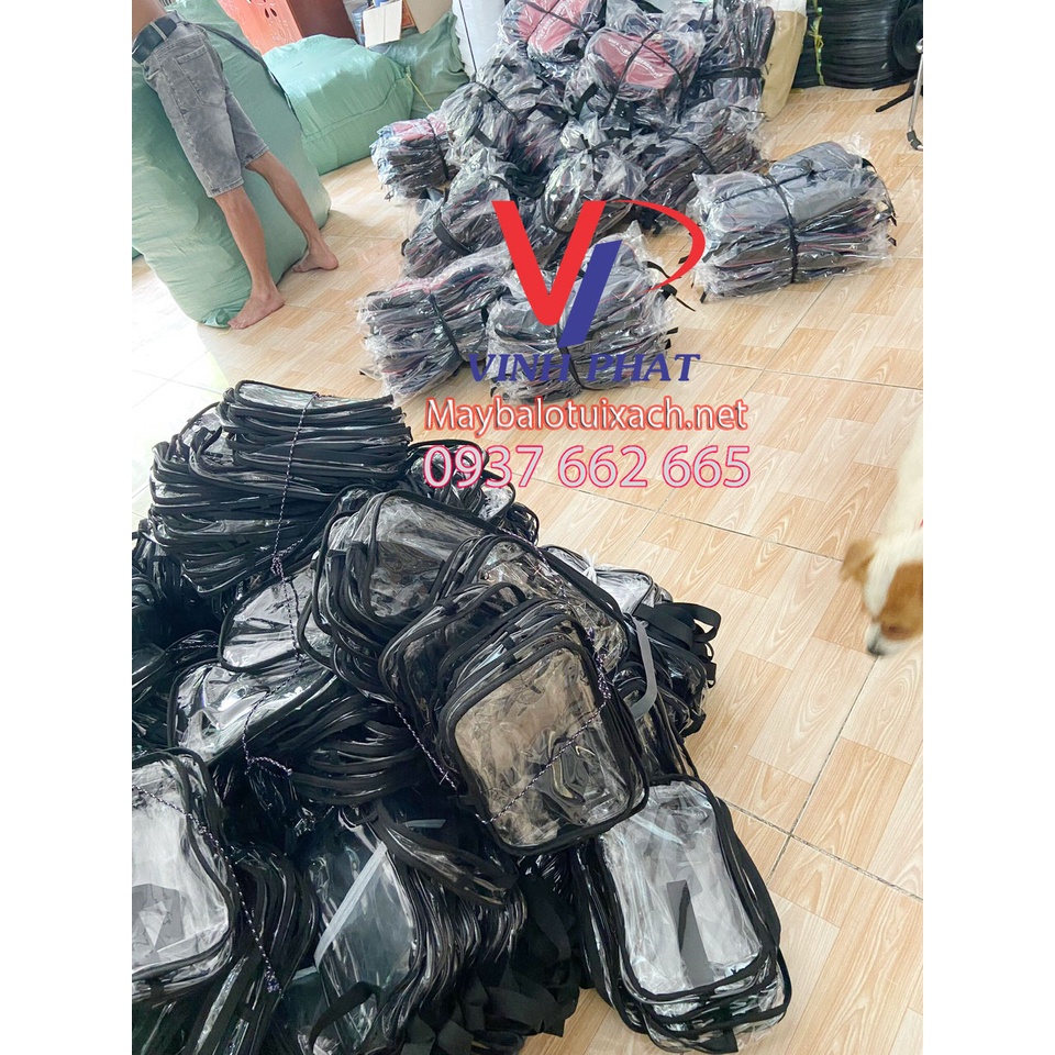 Túi đựng đồ bằng PVC trong suốt có khóa kéo chống nước - Vĩnh Phát