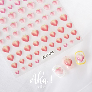 Sticker 3D Quả Đào - Hình Dán Móng Aha! 004