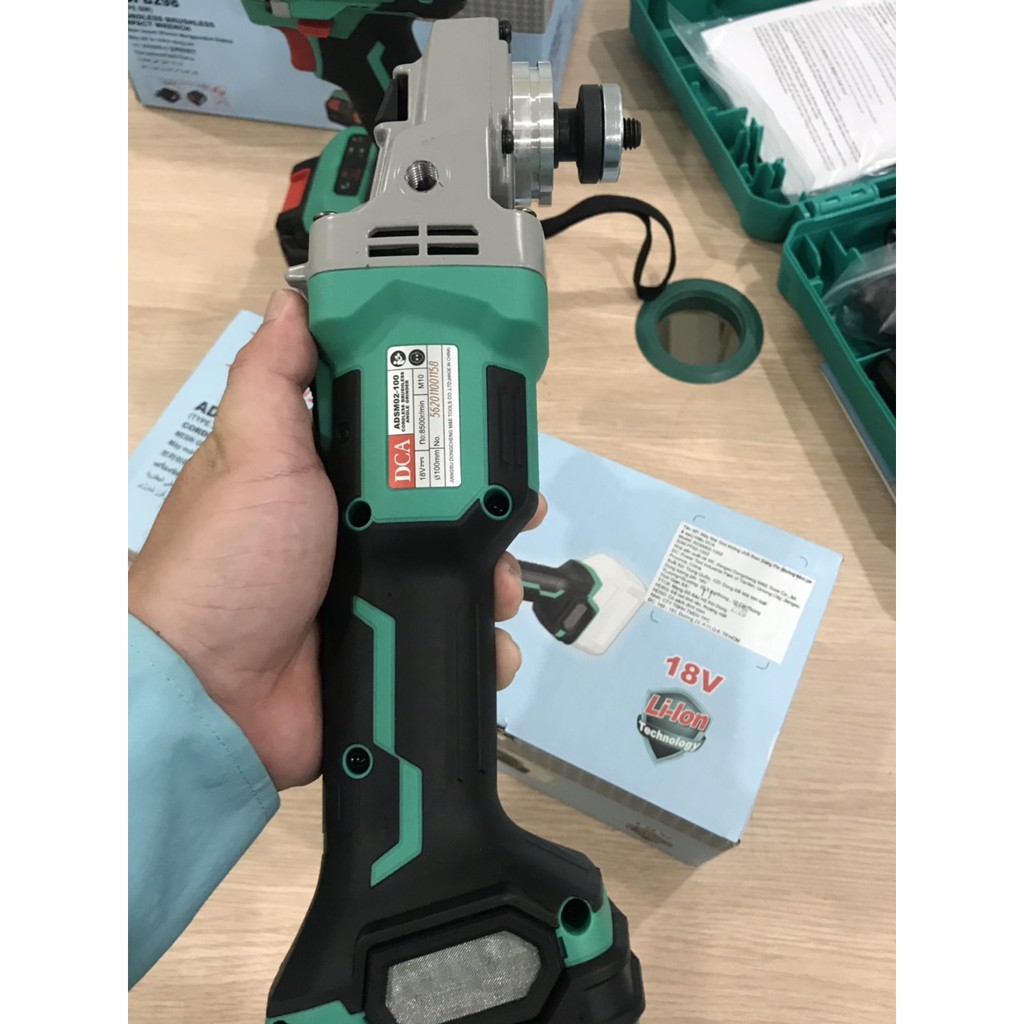 MÁY MÀI GÓC DÙNG PIN 18V DCA ADSM02-100Z [CHÍNH HÃNG] MÁY MÀI GÓC CẦM TAY DCA 18V [RẺ] MÁY CẮT MINI TOTAL