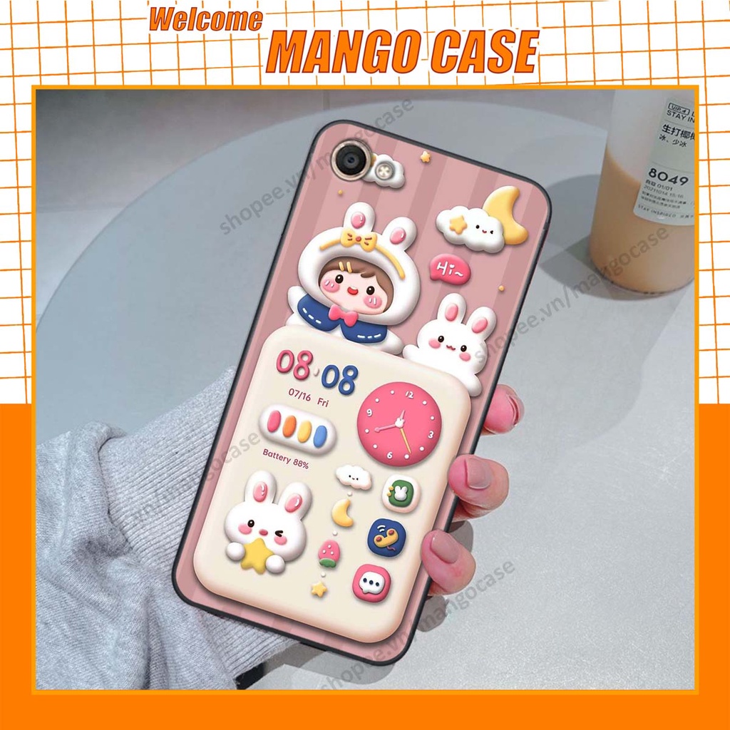 Ốp lưng Vivo V5 / V5 Plus / Y67 hình gấu, thỏ, đồng hồ cute dễ thương