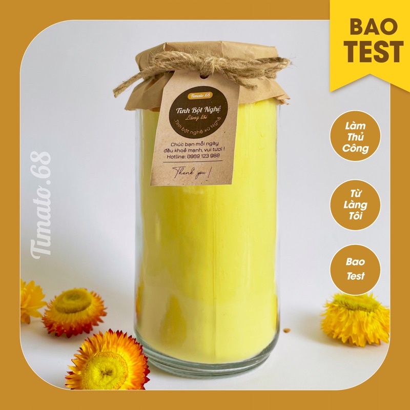 [BAO TEST ]Tinh bột nghệ nguyên chất -nghệ từ vùng núi Nghệ An 1000ml