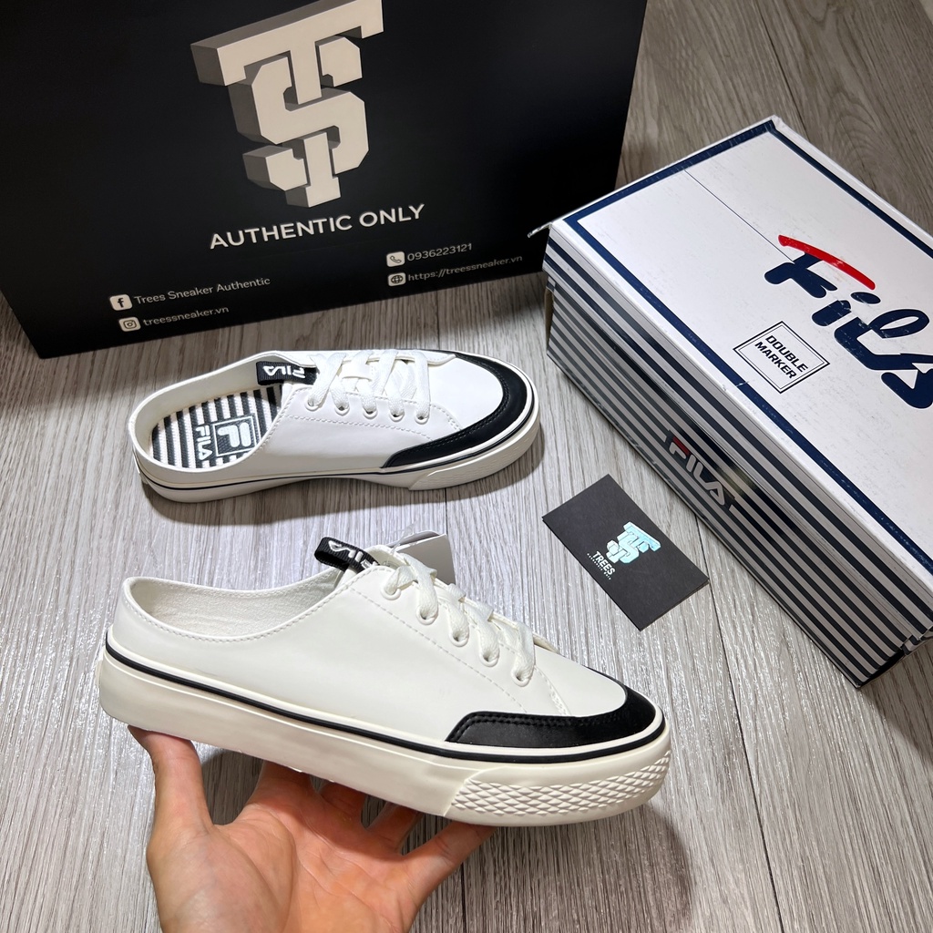 Giày thể thao đạp gót FILA DOUBLE MARKER LX MULE 1XM00984 154 146 112