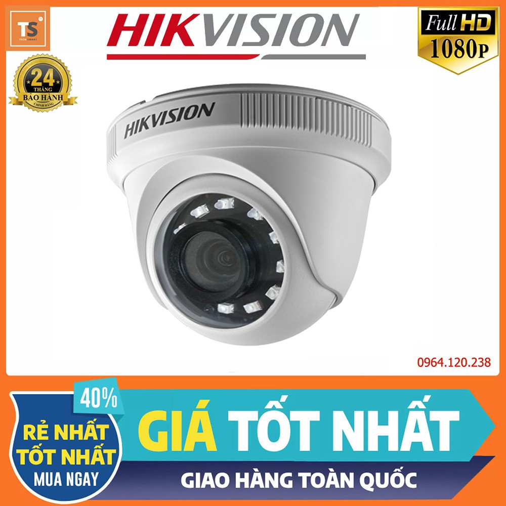 Camera HDTVI Dome 2MP Full HD HIKVISION DS-2CE56B2-IPF