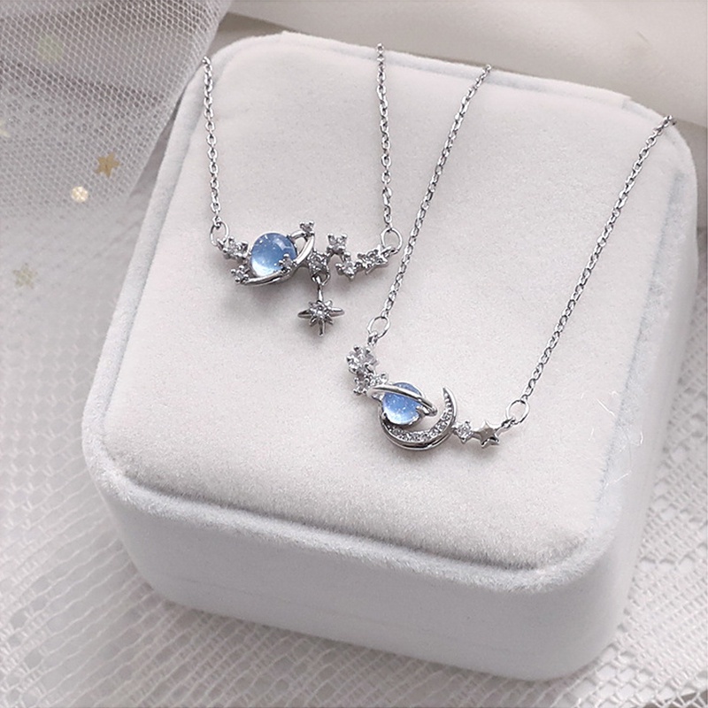 Dây chuyền thời trang kiểu mặt trăng và ngôi sao giản đơn sang trọng dành cho nữ