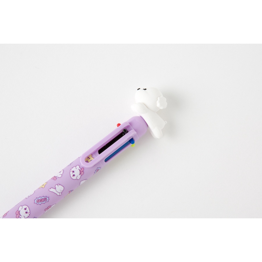 Bút Bi ARTBOX Hàn Quốc 6 Màu Sắc Tùy Chọn Thiết Kế Xinh Xắn Hình Cún Bichon