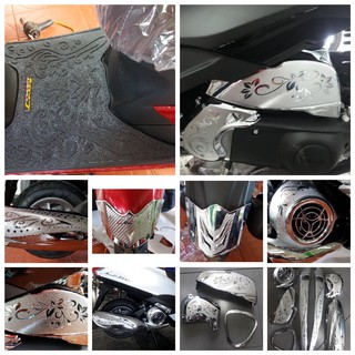 ốp trang trí xe latte chính hãng crom