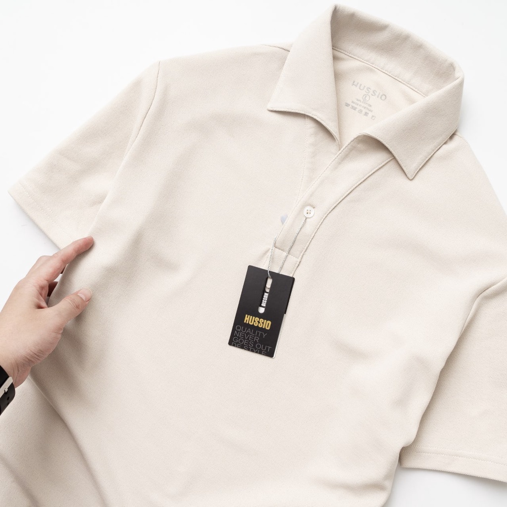 Áo polo nam cao cấp RENO vải cotton Pique, chuẩn form, năng động, thanh lịch - HUSSIO